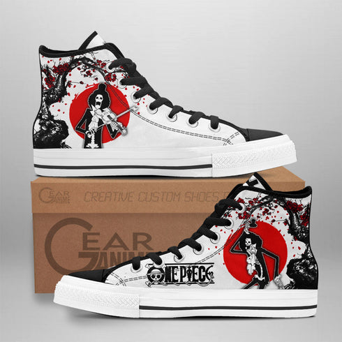 Brook High Top Shoes Custom Anime OP -lenkkarit Japan Style